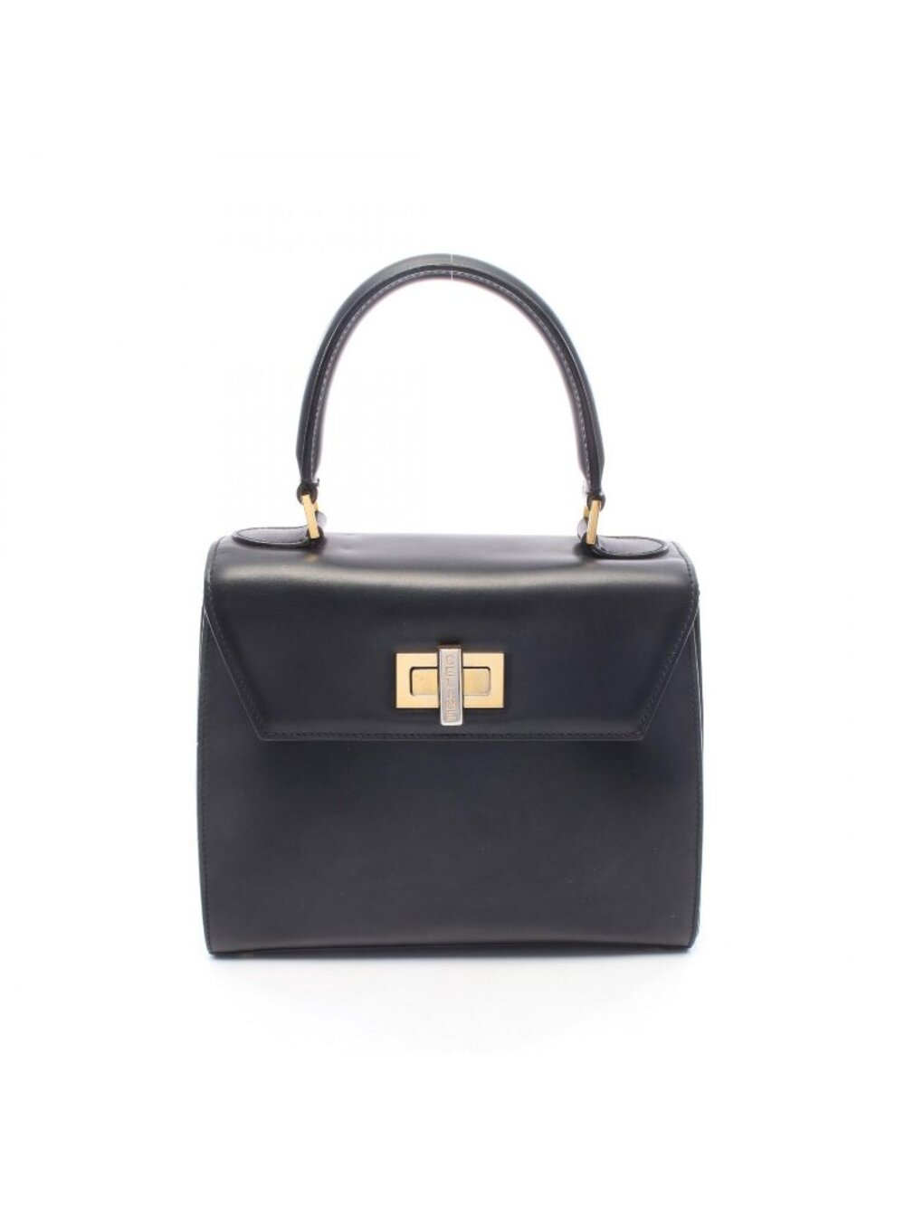 Celine Handbag Leather Black